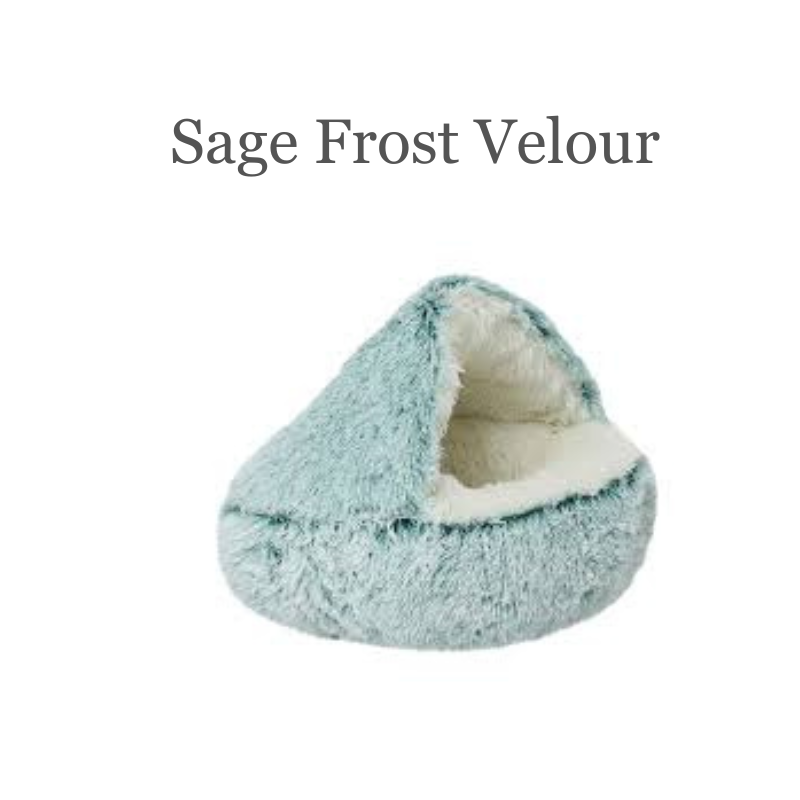 The LillyGreen Hideaway™ Covered Nest – Plush Faux Fur Retreat for Small Pets