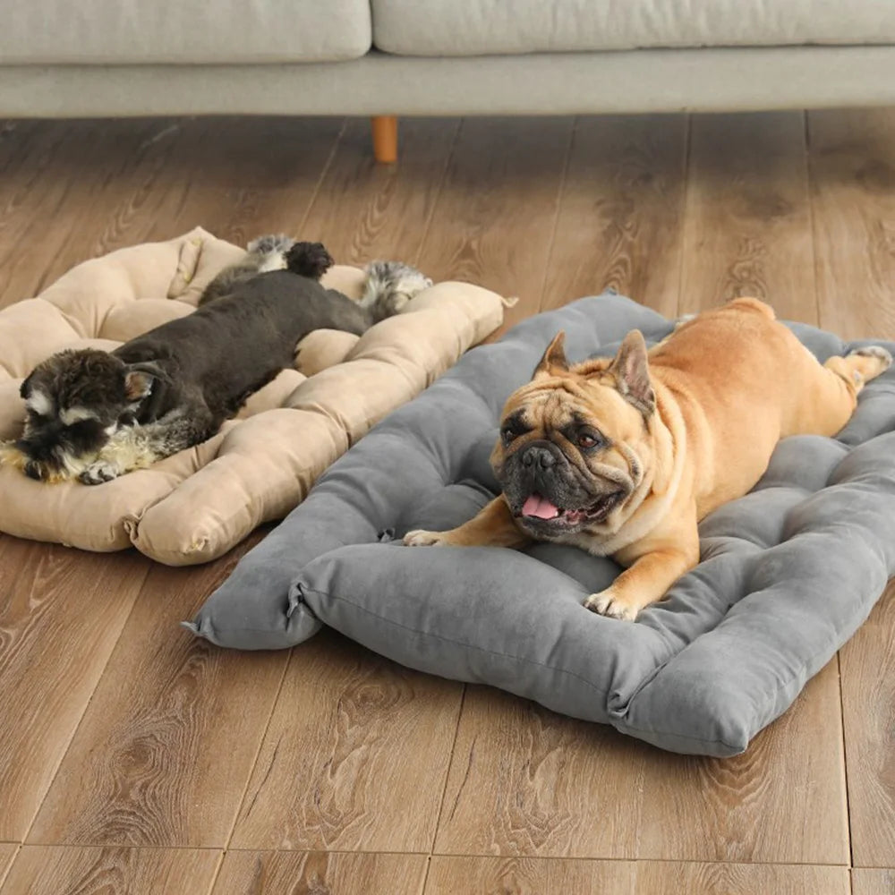 The LillyGreen CozyFold™ Convertible Dog & Cat Bed – Foldable, Plush & Multi-Functional for Small Spaces