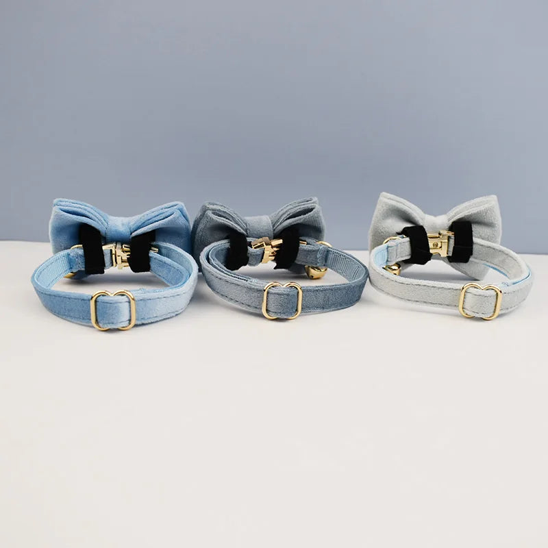 The LillyGreen BowBelle™ Collar with Bow Tie and Bell - The Winter Luxe Range