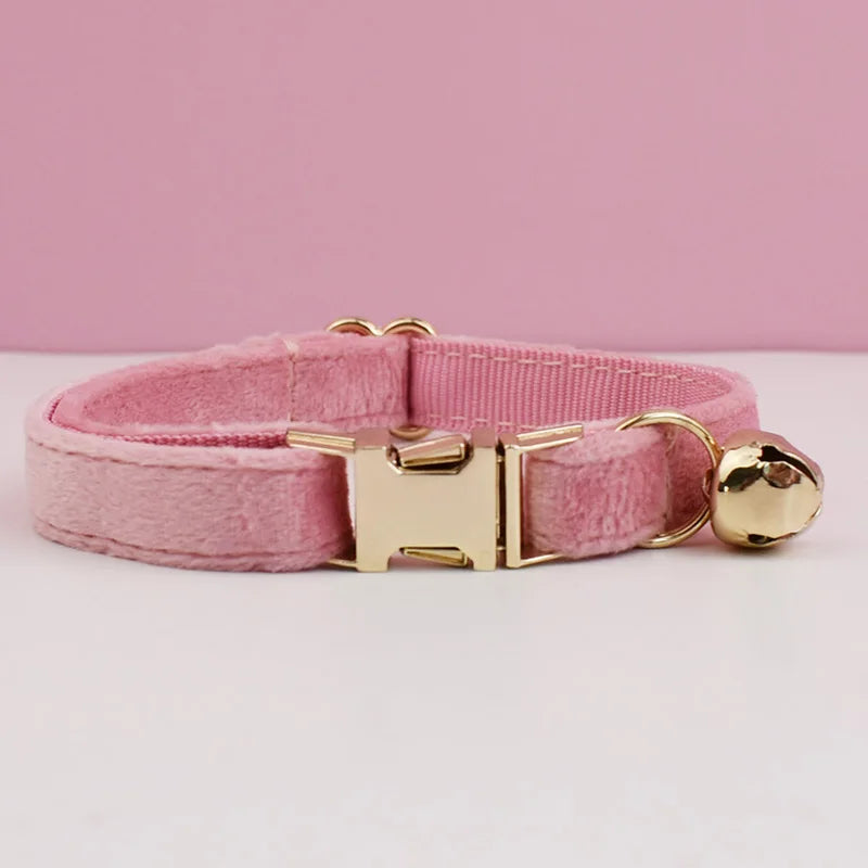 The LillyGreen BowBelle™ Collar with Bow Tie and Bell - The Rosé Luxe Range