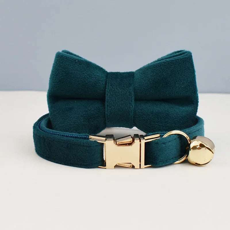 The LillyGreen BowBelle™ Collar with Bow Tie and Bell - The Winter Luxe Range
