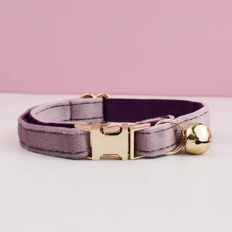 The LillyGreen BowBelle™ Collar with Bow Tie and Bell - The Rosé Luxe Range