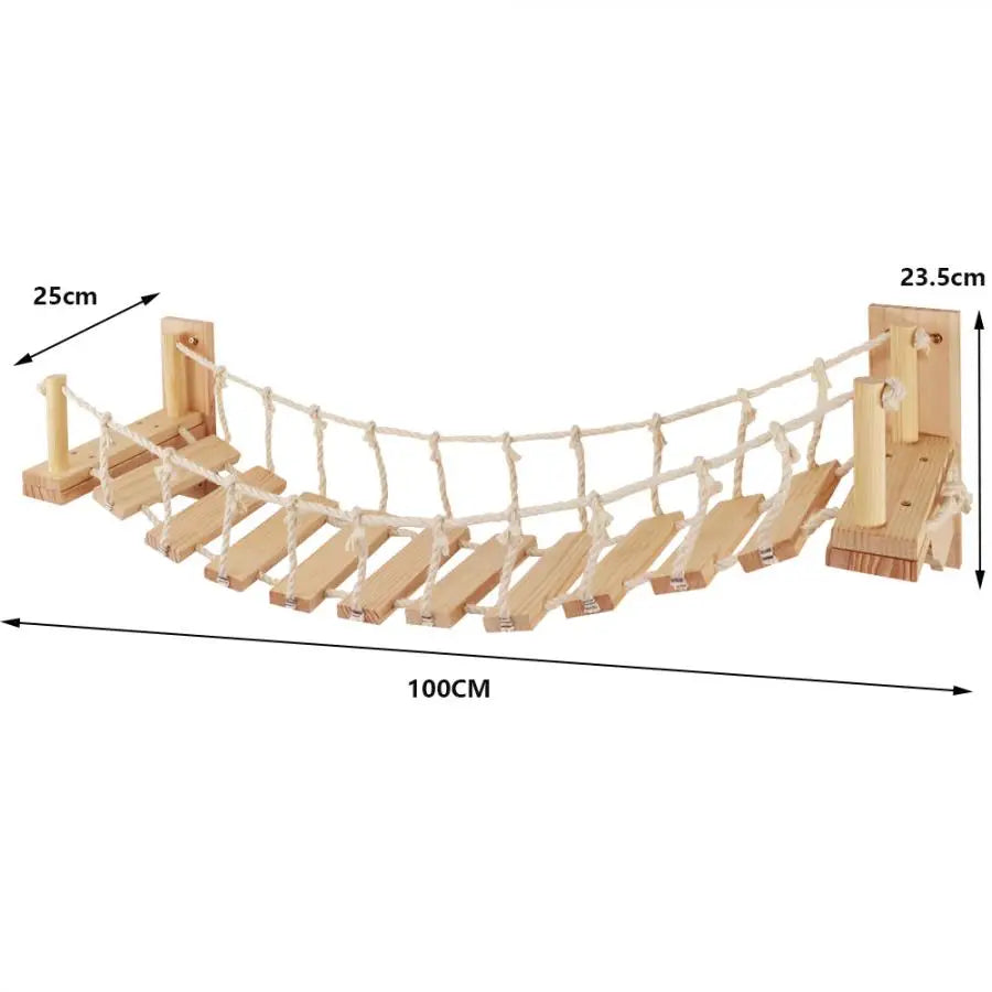 The LillyGreen SkyWalk™ Cat Wall System - Where style meets your furry adventurer