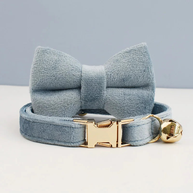 The LillyGreen BowBelle™ Collar with Bow Tie and Bell - The Winter Luxe Range