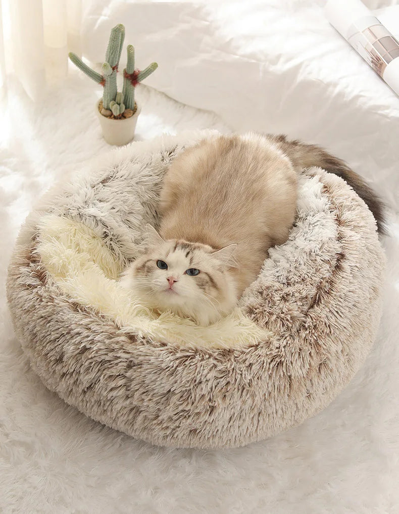 The LillyGreen Hideaway™ Covered Nest – Plush Faux Fur Retreat for Small Pets