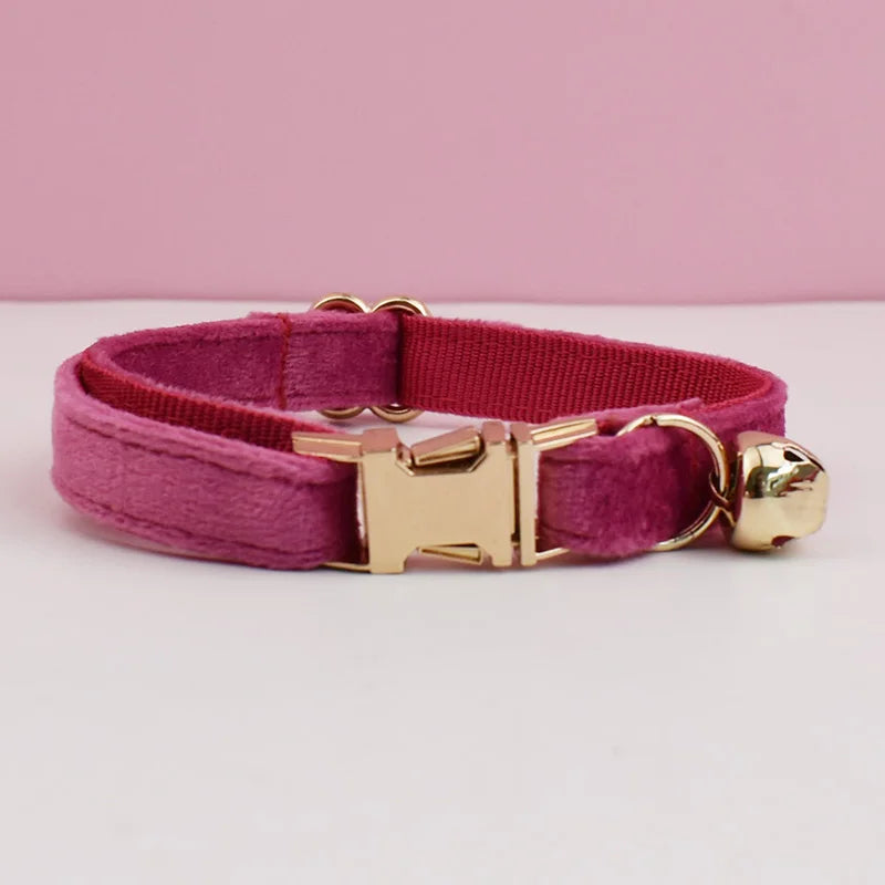 The LillyGreen BowBelle™ Collar with Bow Tie and Bell - The Rosé Luxe Range