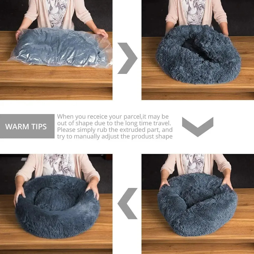 The LillyGreen PuffNest™ Calming Pet Bed