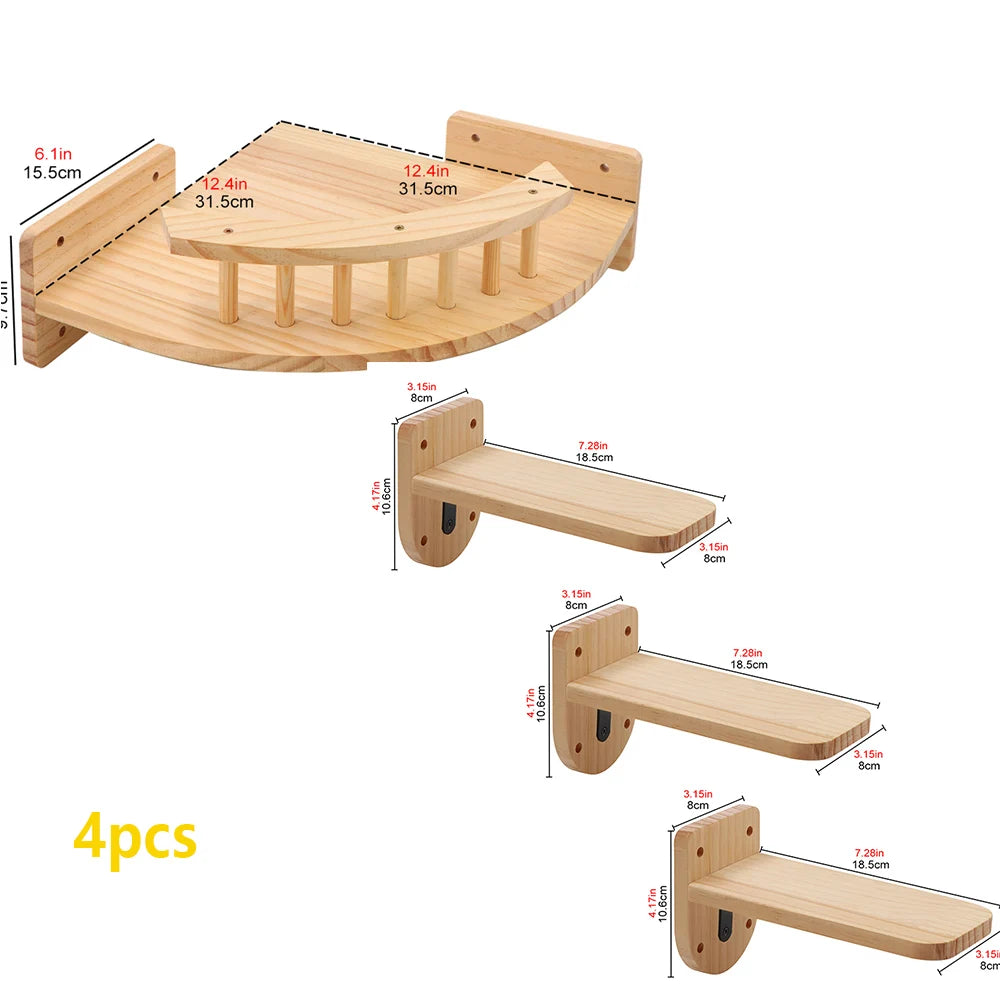 The LillyGreen SkyWalk™ Cat Wall System - Where style meets your furry adventurer