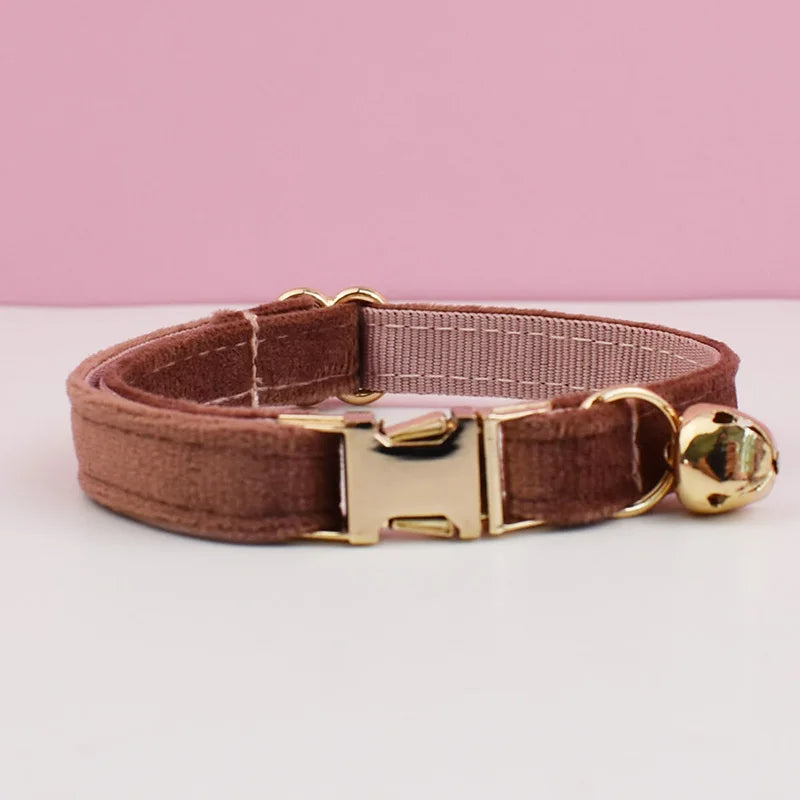The LillyGreen BowBelle™ Collar with Bow Tie and Bell - The Rosé Luxe Range