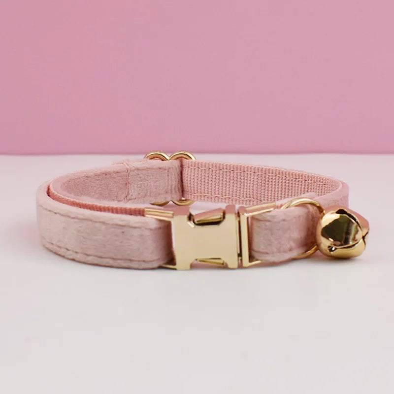 The LillyGreen BowBelle™ Collar with Bow Tie and Bell - The Rosé Luxe Range