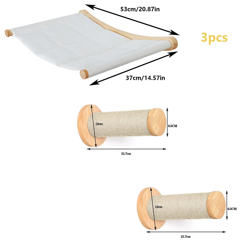 The LillyGreen SkyWalk™ Cat Wall System - Where style meets your furry adventurer