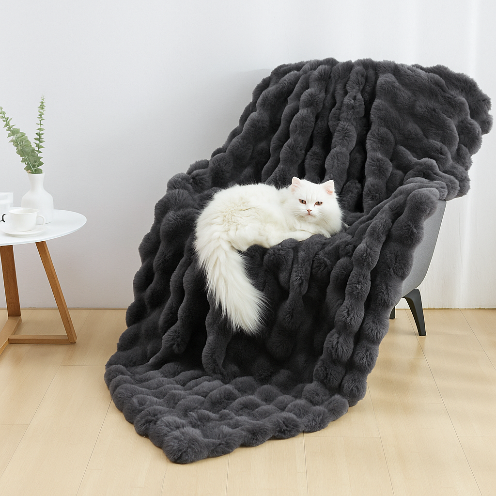 The LillyGreen LuxWave™ Pet Blanket - Ultra-Soft throw designed to elevate cozy moments