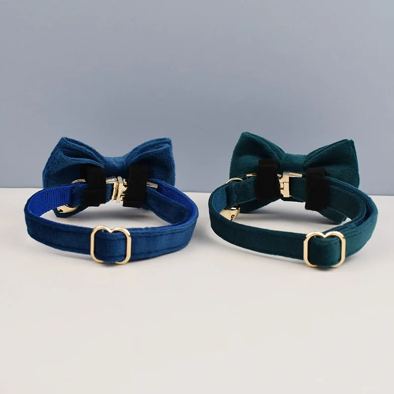The LillyGreen BowBelle™ Collar with Bow Tie and Bell - The Winter Luxe Range