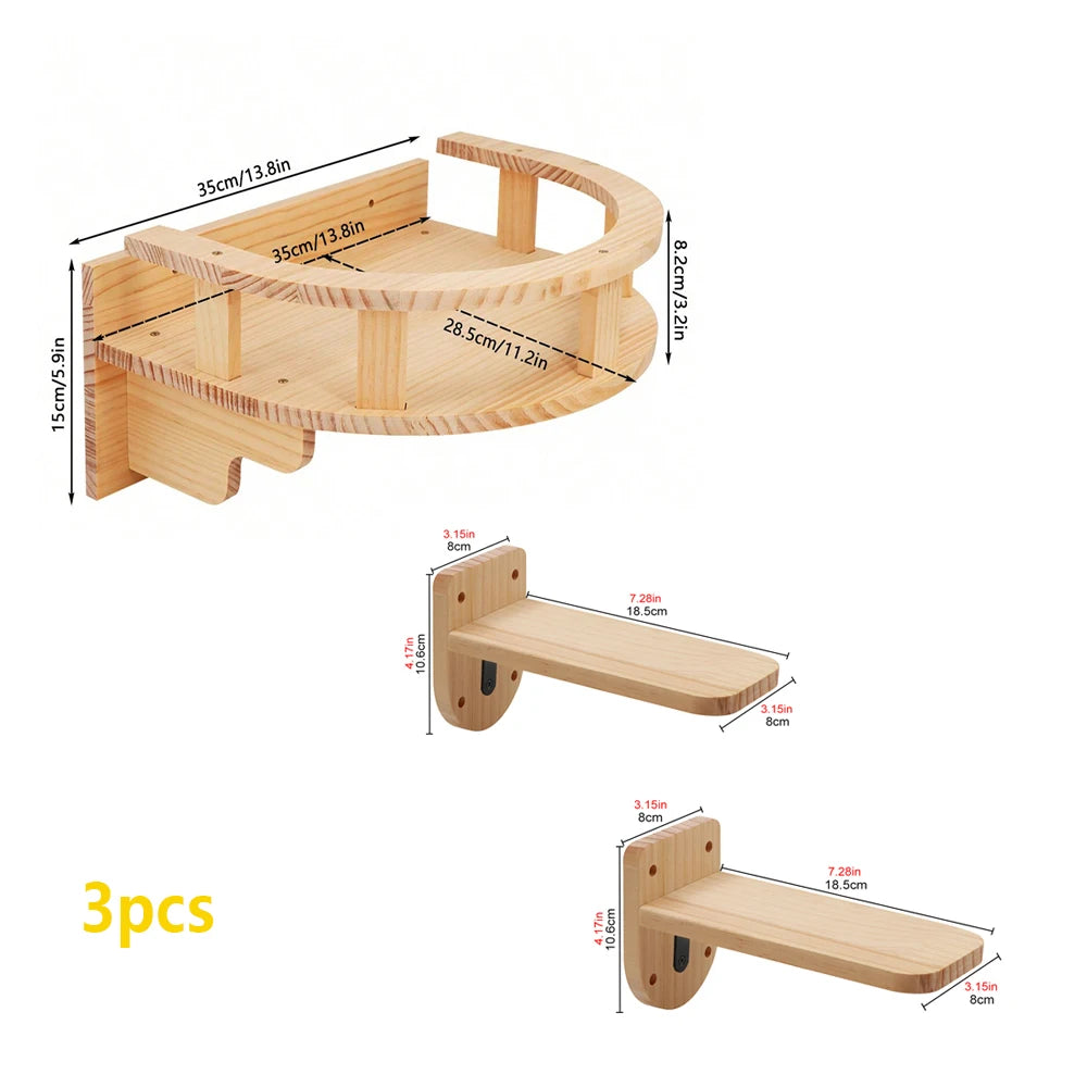 The LillyGreen SkyWalk™ Cat Wall System - Where style meets your furry adventurer