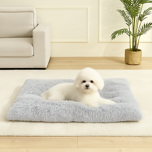 The LillyGreen CloudMat™ – Faux Fur Flat Bed for Small Dogs & Cats